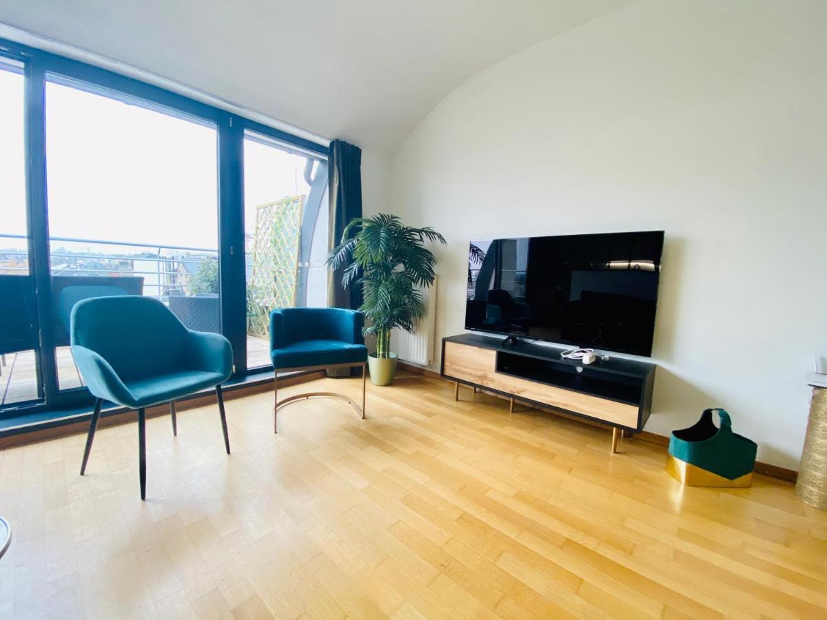The Luxury Green Penthouse In City Center With Terrace And Free Parking Luxemburg Kültér fotó
